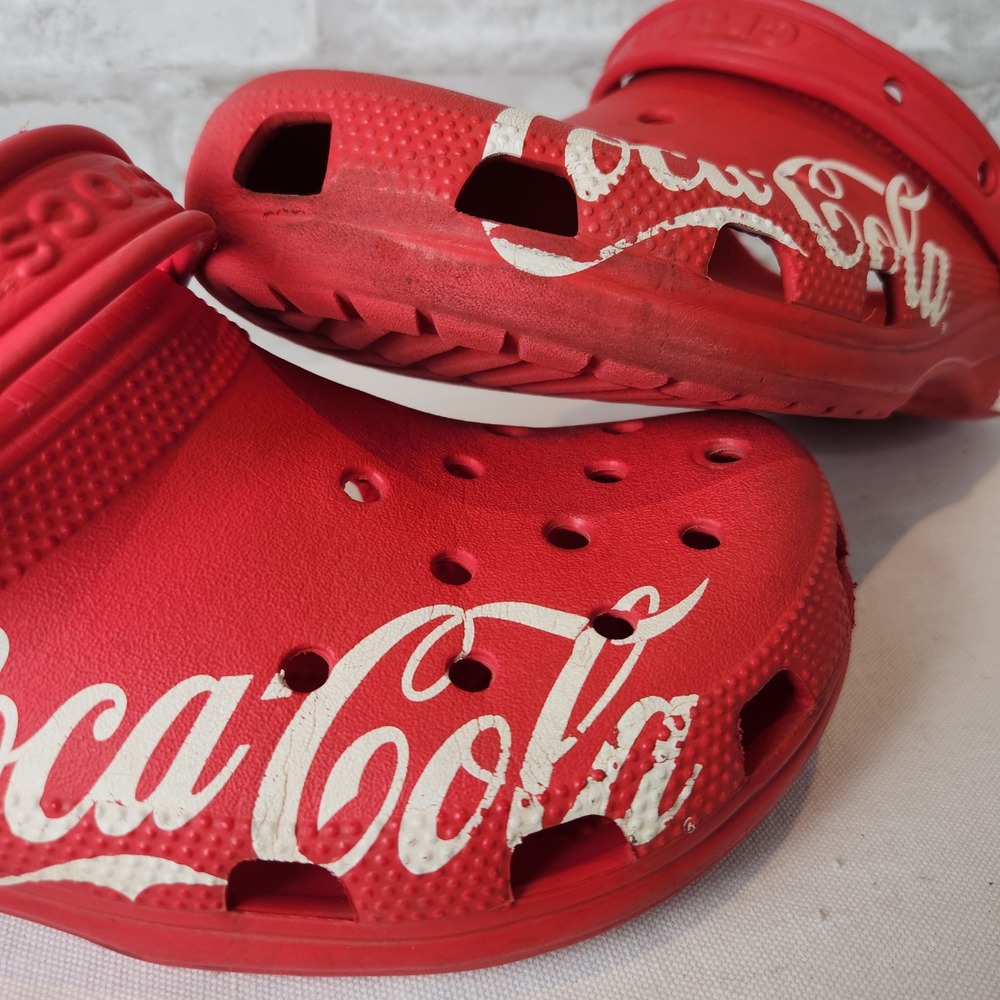 Crocs Clogs‎ Coca-Cola Classic Limited Edition Red White Casual Mens 8 Womens 10 - Picture 3 of 6